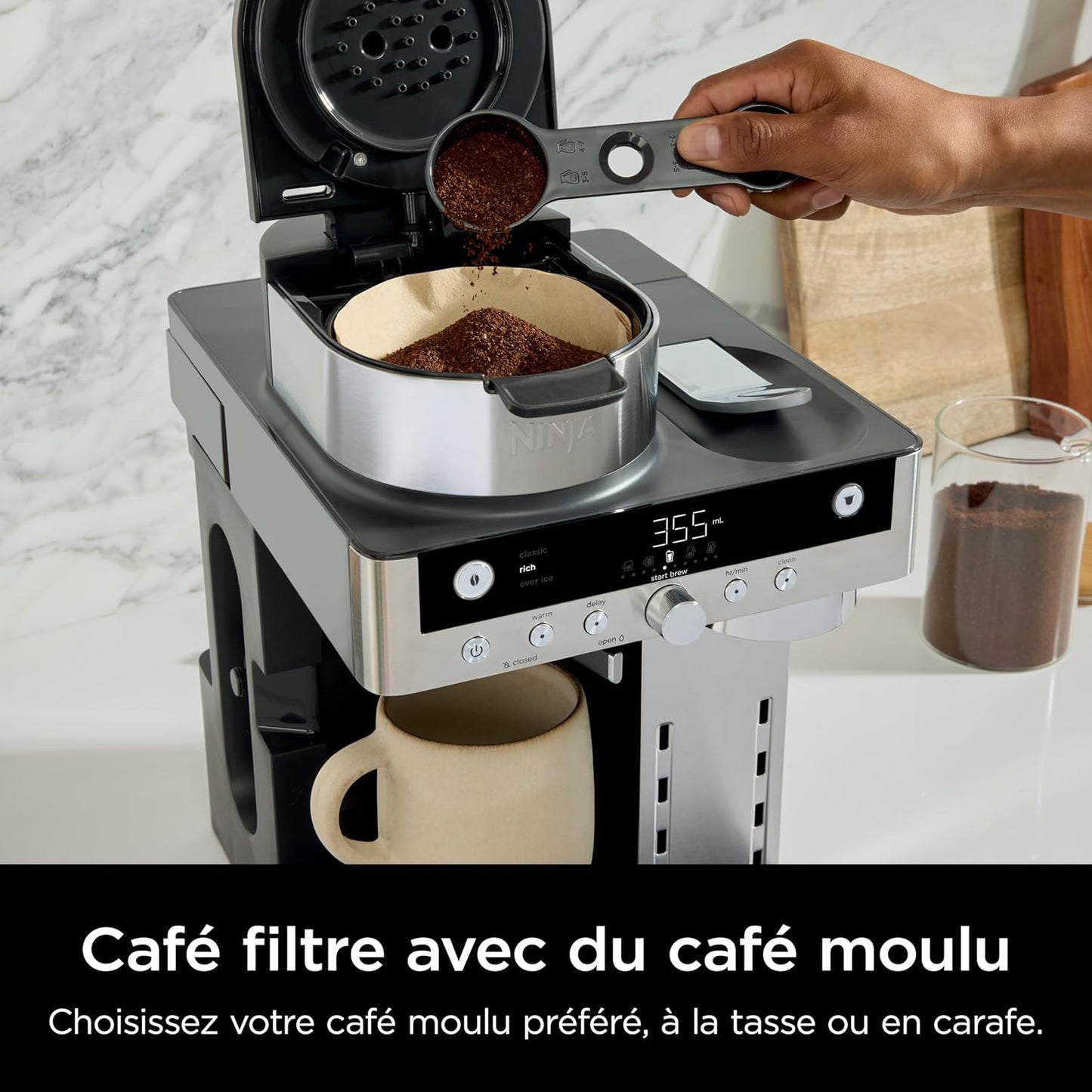 Ninja Prestige Machine à café filtre et capsules 2-en-1