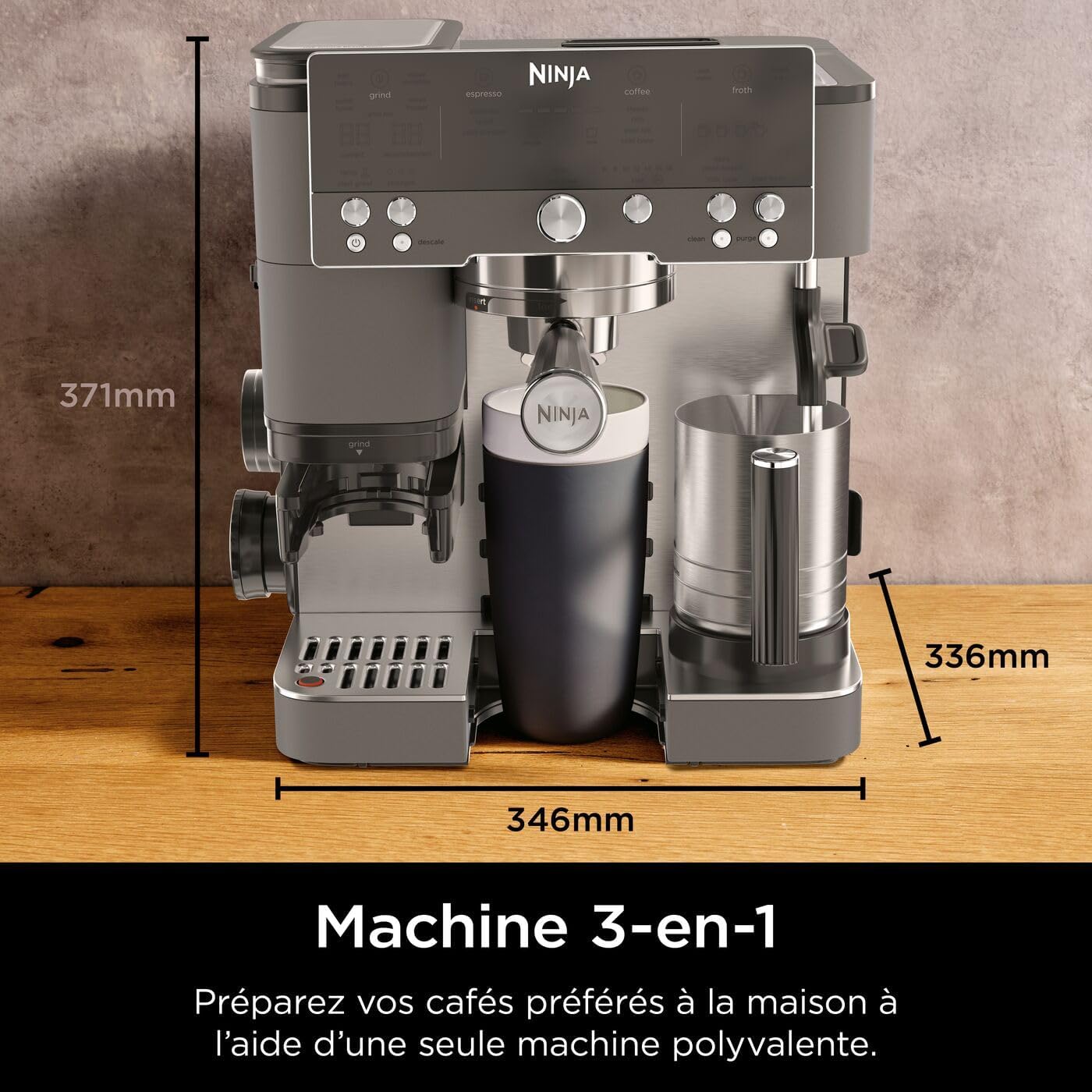 Ninja Luxe Premier, Machine a cafe a grain barista semi-automatique