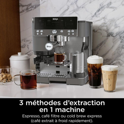 Ninja Luxe Premier, Machine a cafe a grain barista semi-automatique