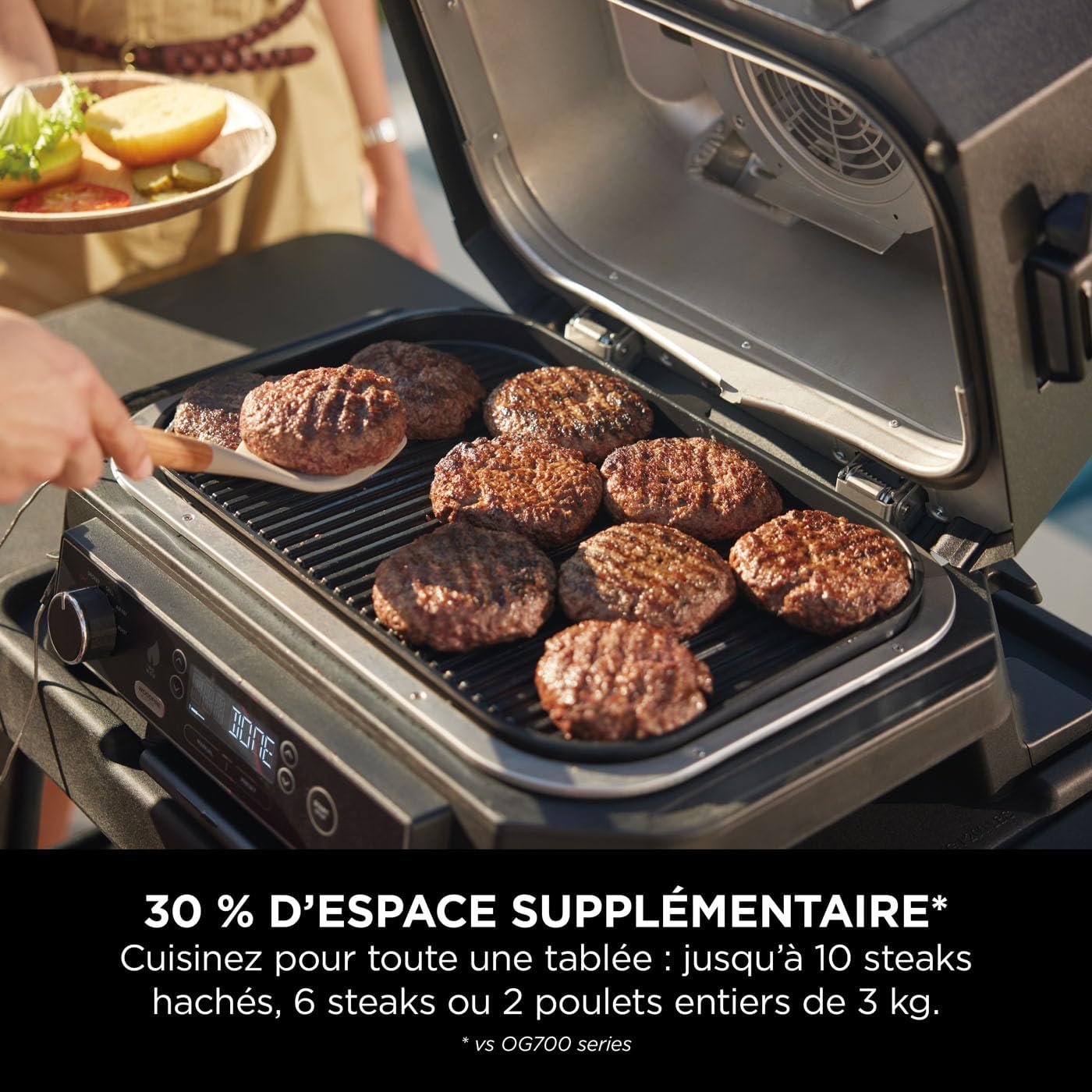 Ninja Woodfire Barbecue électrique et fumoir Pro XL